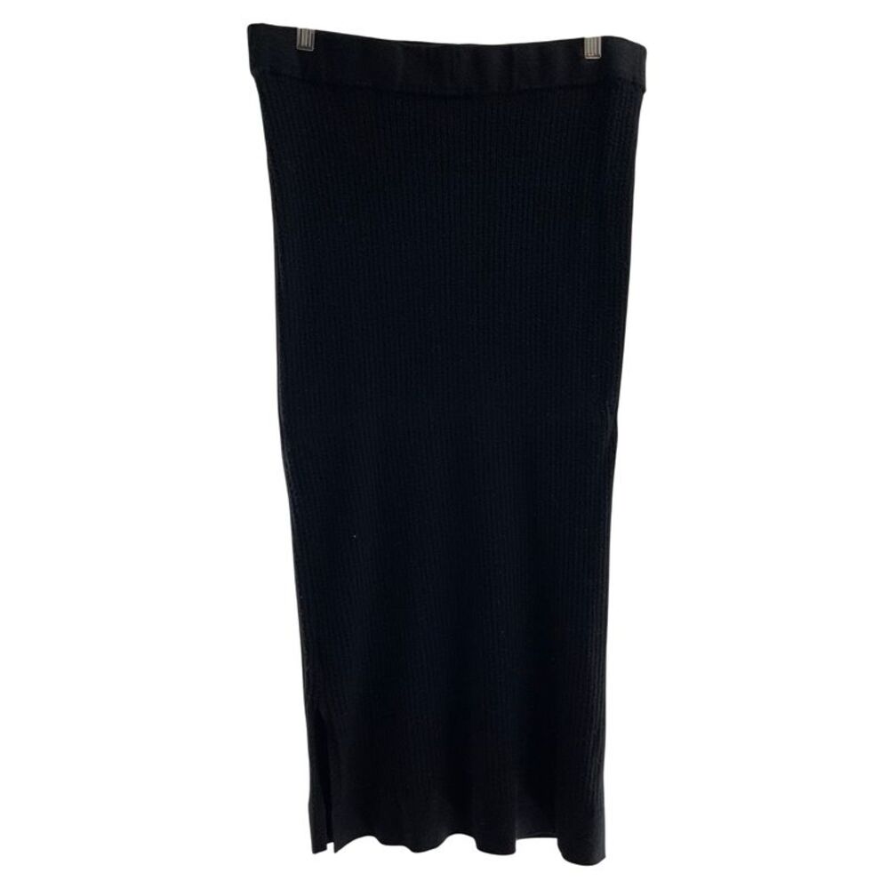 Ingrid Isabel Women Maternity Ribbed Knit Skirt Black S - Picture 3 of 3